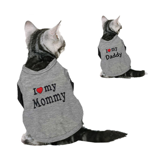 Pet Cat Kitten Clothes Spring T-shirt