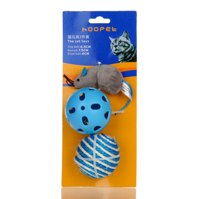 Mouse and Sisal Ball Cat Toy