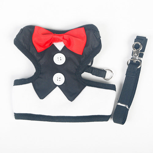 Mr. Hoopet British Cat Bowtie & Vest Leash