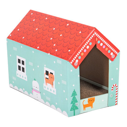 Cardboard Scratch Board House for Kitten