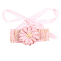 Pretty Flower and Bow Cat Bow Tie