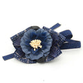 Pretty Flower and Bow Cat Bow Tie